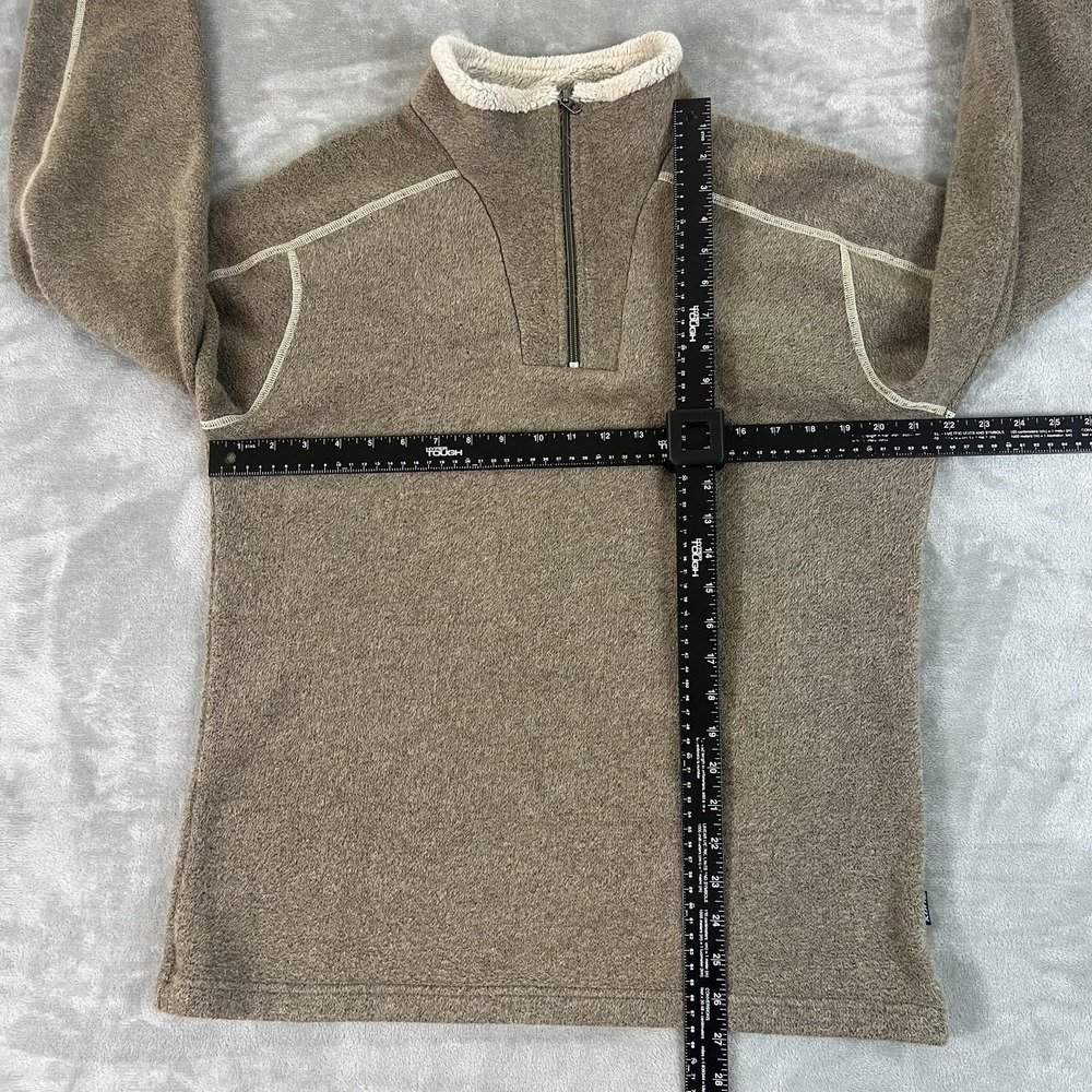 Kuhl Sweater Mens Large Brown Alfpaca Fleece 1/4 Zip Outdoor Hiking Pullover - Picture 6 of 12